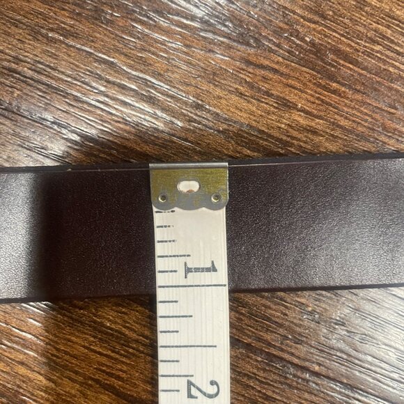 DEFECTIVE Madewell Men's Belt Approx. Sz 28-30 (?) (37.5"L) Narrow Leather Brown - Picture 14 of 14